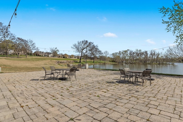 763 Plantation Way, Gallatin, TN 37066 - view of patio / terrace with a water view