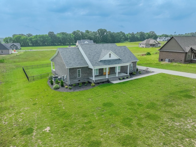 57 Watson Ct, Leoma, TN 38468 - view of front facade with covered porch and roof with shingles