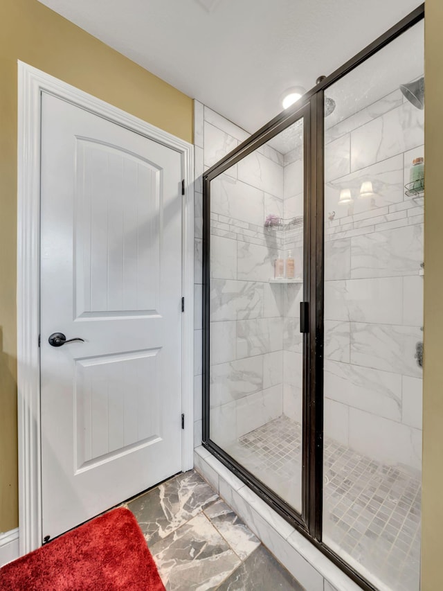 1084 Harrison Way, Clarksville, TN 37042 - bathroom featuring marble finish floor and a stall shower