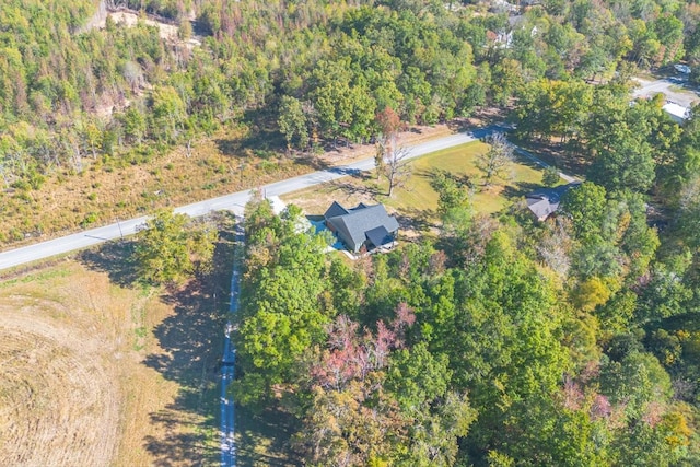 aerial view with a view of trees