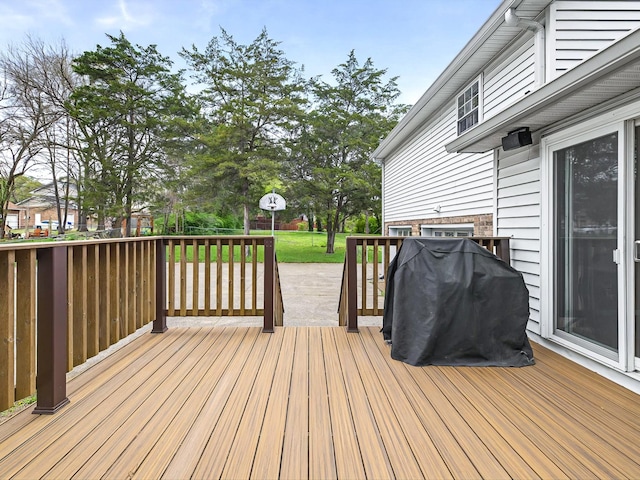 view of wooden terrace