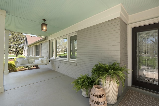 view of patio / terrace featuring covered porch
