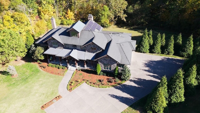1824 Stryker Pl, Brentwood, TN 37027 - birds eye view of property with a forest view