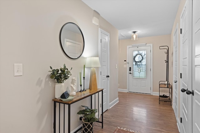 2229 Allen Griffey Rd, Clarksville, TN 37042 - foyer entrance featuring baseboards and wood finished floors