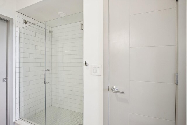 full bathroom with a stall shower