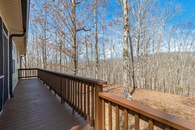283 Dyestone Springs Rd, Hohenwald, TN 38462 - deck featuring a view of trees