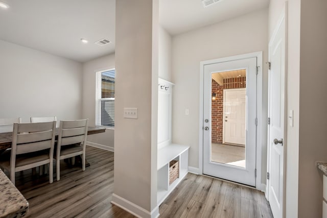 162 Jackson Alan Dr, Murfreesboro, TN 37130 - mudroom with wood finished floors and recessed lighting