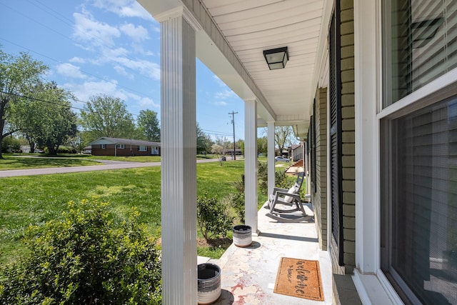 view of patio / terrace featuring a porch