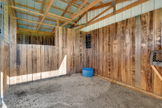 view of horse barn