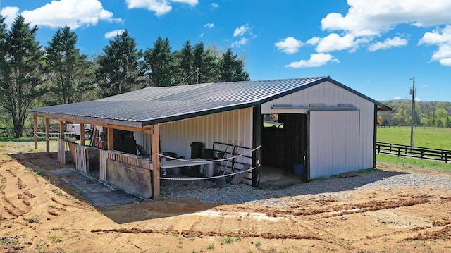view of horse barn