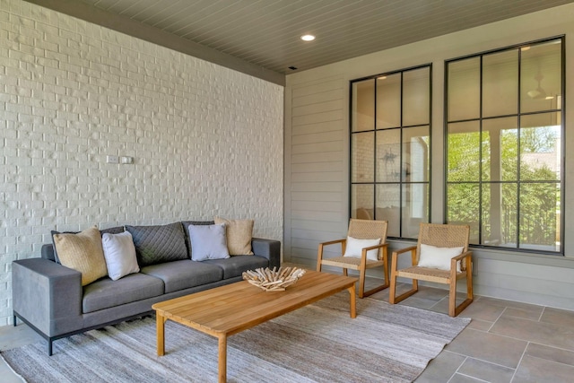 128 Alton Rd, Nashville, TN 37205 - exterior space featuring recessed lighting and wood ceiling