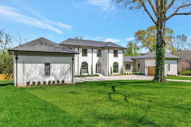 128 Alton Rd, Nashville, TN 37205 - view of front of property with concrete driveway, a front yard, and an attached garage