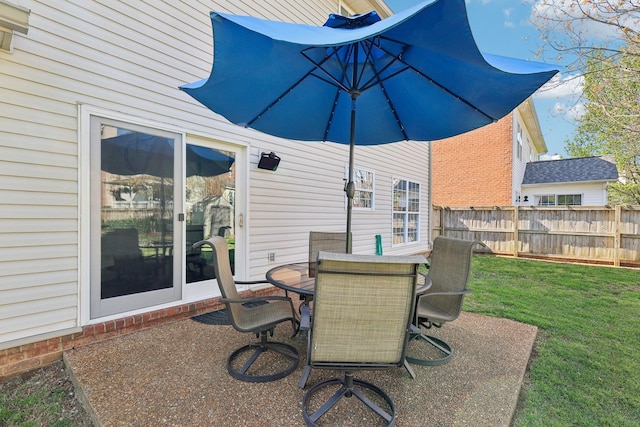 245 Wisteria Dr, Franklin, TN 37064 - view of patio with outdoor dining area and fence