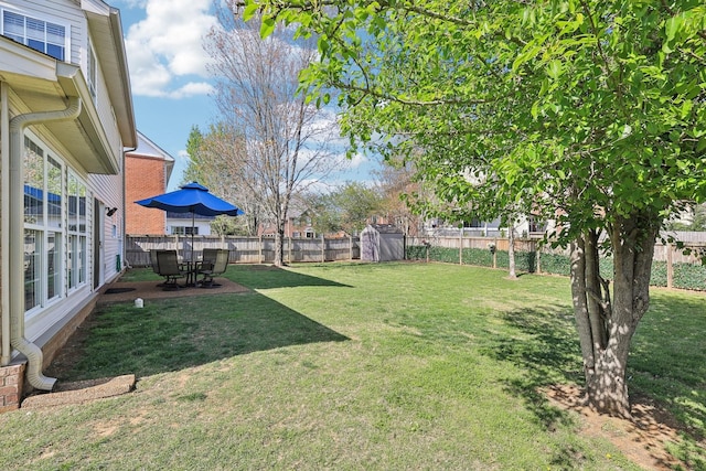 245 Wisteria Dr, Franklin, TN 37064 - view of yard with a patio area and a fenced backyard