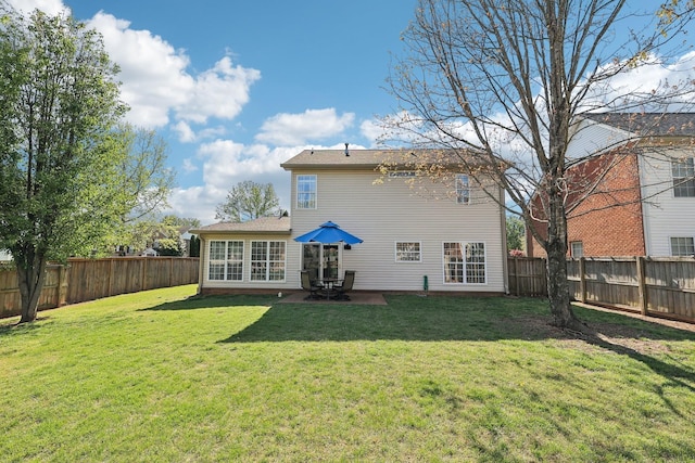 245 Wisteria Dr, Franklin, TN 37064 - back of house with a yard and a fenced backyard