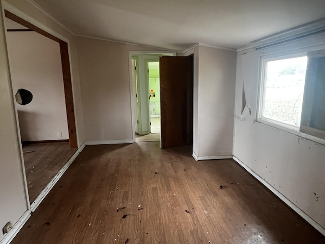 interior space with wood finished floors