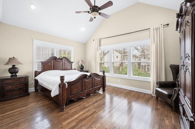 15 Westlawn Ct, Nashville, TN 37209 - bedroom featuring recessed lighting, a ceiling fan, and dark wood finished floors