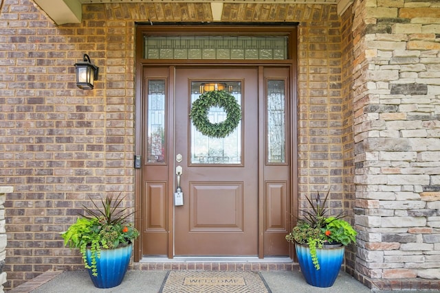 1702 Stoney Hill Ln, Spring Hill, TN 37174 - property entrance featuring brick siding