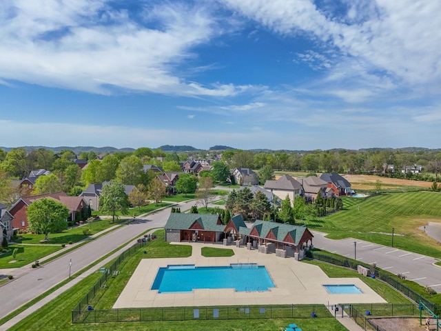 1702 Stoney Hill Ln, Spring Hill, TN 37174 - drone / aerial view featuring a residential view