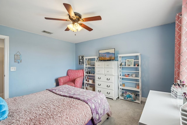 1702 Stoney Hill Ln, Spring Hill, TN 37174 - carpeted bedroom featuring ceiling fan and visible vents