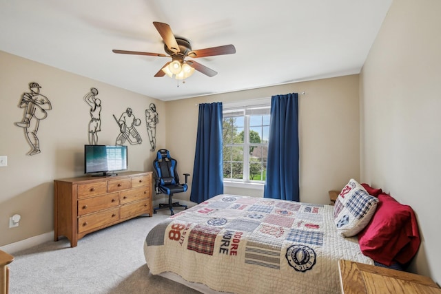1702 Stoney Hill Ln, Spring Hill, TN 37174 - carpeted bedroom with baseboards and a ceiling fan