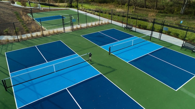 8024 Southvale Blvd, Franklin, TN 37064 - view of tennis court with community basketball court and fence