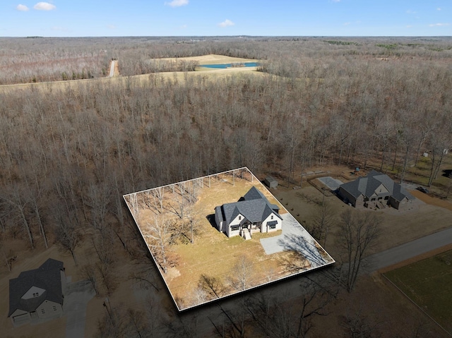 10015 Charleston Dr, Lyles, TN 37098 - aerial view featuring a view of trees