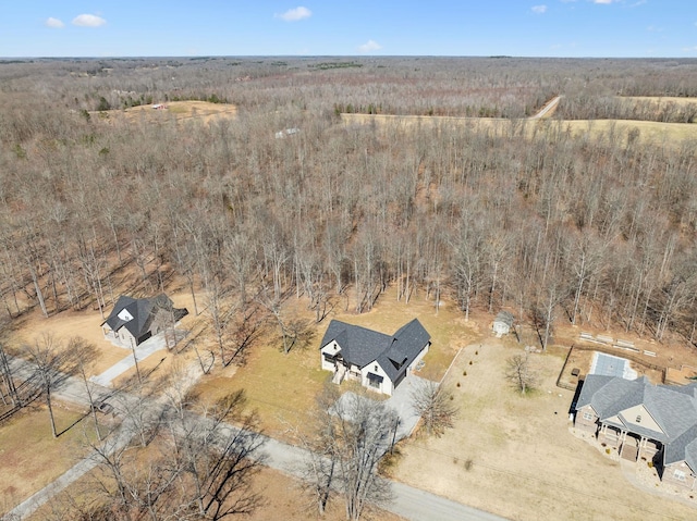 10015 Charleston Dr, Lyles, TN 37098 - drone / aerial view featuring a rural view and a wooded view