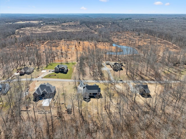 10015 Charleston Dr, Lyles, TN 37098 - bird's eye view featuring a forest view