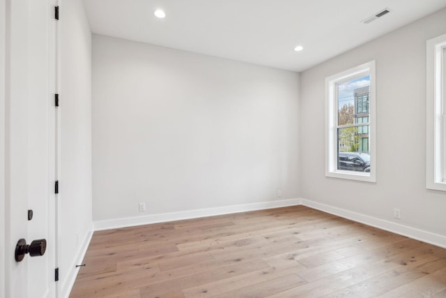 3207B Long Blvd, Nashville, TN 37203 - unfurnished bedroom with recessed lighting, light wood-style floors, baseboards, and visible vents