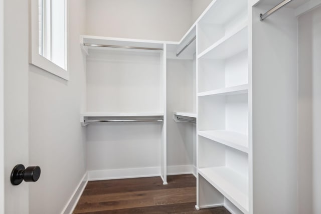 3207A Long Blvd, Nashville, TN 37203 - walk in closet featuring dark wood finished floors