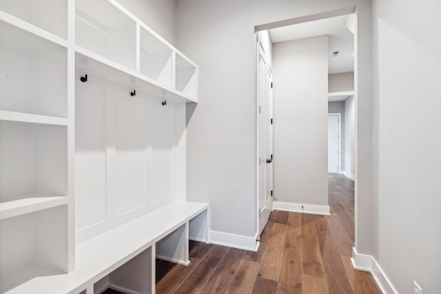 3207A Long Blvd, Nashville, TN 37203 - mudroom with baseboards and dark wood finished floors