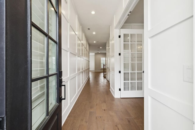 112 Shadow Springs Dr, Brentwood, TN 37027 - hallway featuring recessed lighting and wood finished floors
