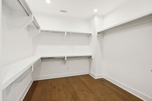 112 Shadow Springs Dr, Brentwood, TN 37027 - spacious closet featuring dark wood-style flooring and visible vents