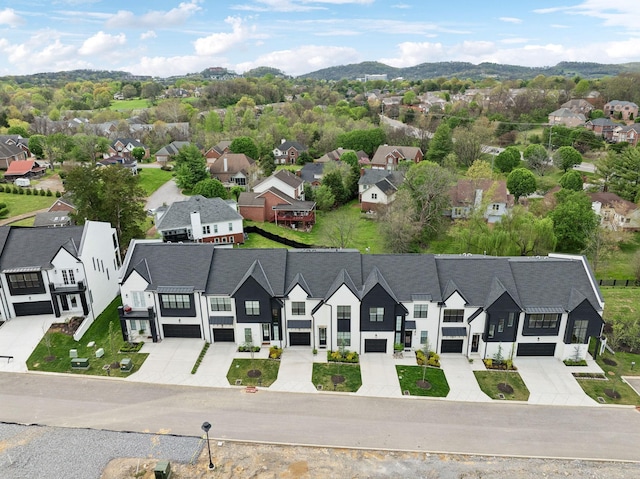 112 Shadow Springs Dr, Brentwood, TN 37027 - birds eye view of property featuring a mountain view and a residential view