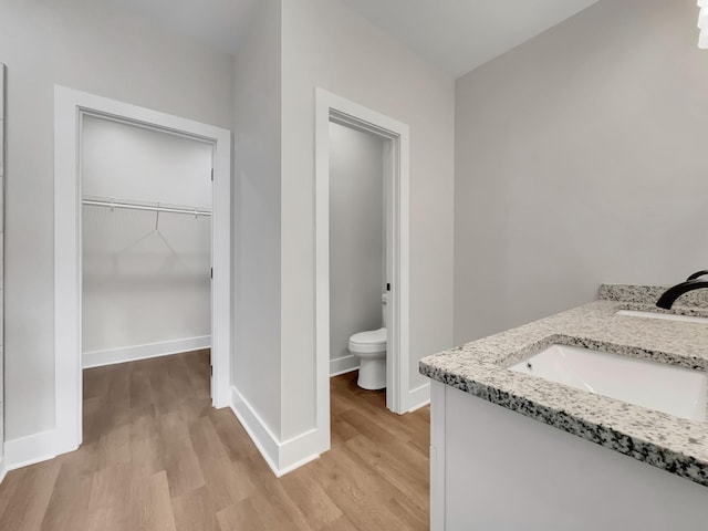 4 Young Branch Rd, Dixon Springs, TN 37057 - bathroom with wood finished floors, vanity, and a walk in closet