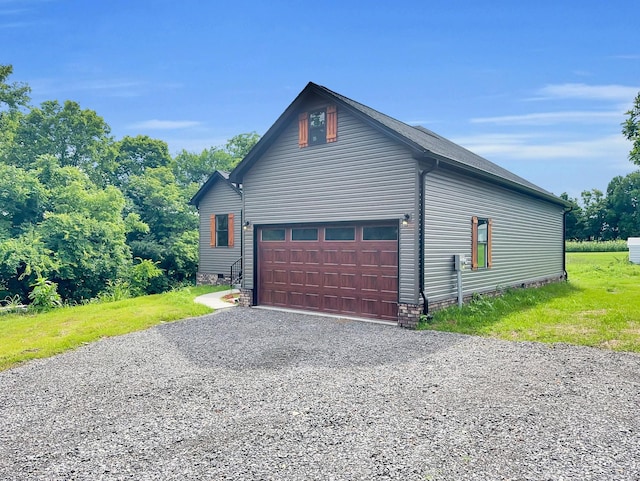 4 Young Branch Rd, Dixon Springs, TN 37057 - view of side of property featuring crawl space and gravel driveway