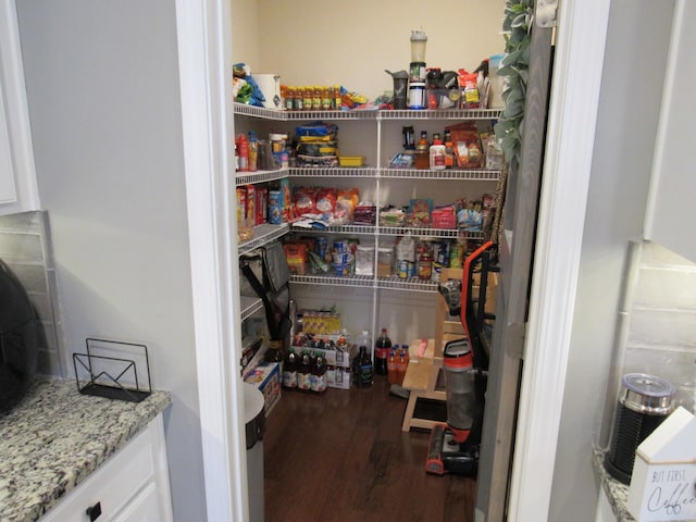 view of storage area