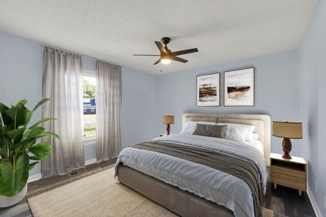 314 Shadowbrook Dr, Smyrna, TN 37167 - bedroom featuring baseboards, ceiling fan, and wood finished floors