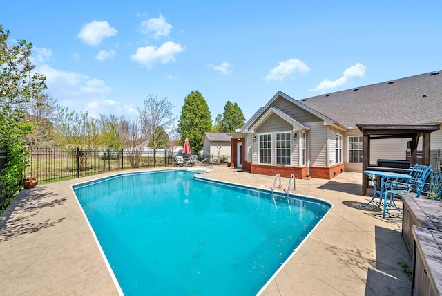 580 Mountain View Dr, Clarksville, TN 37043 - view of pool featuring fence, a fenced in pool, and a patio
