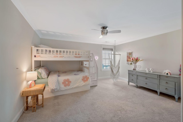 1009 Alpaca Dr, Spring Hill, TN 37174 - bedroom featuring ornamental molding, baseboards, and carpet flooring