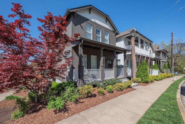 509D Chesterfield Ave, Nashville, TN 37212 - view of front of home with a porch