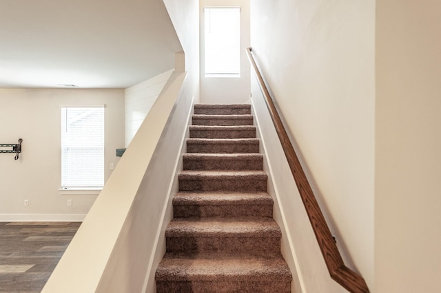 224 Griffin Ln, Gallatin, TN 37066 - stairs featuring baseboards and wood finished floors
