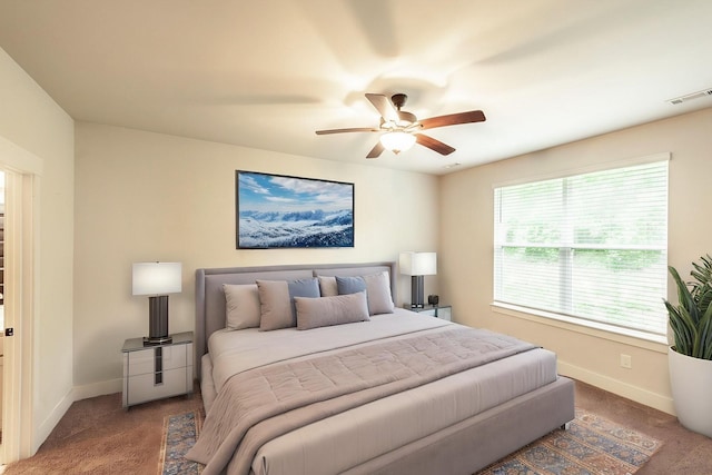 224 Griffin Ln, Gallatin, TN 37066 - bedroom with visible vents, baseboards, a ceiling fan, and carpet floors