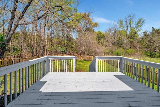 308 Wareham Ct, Antioch, TN 37013 - wooden deck featuring fence and a lawn