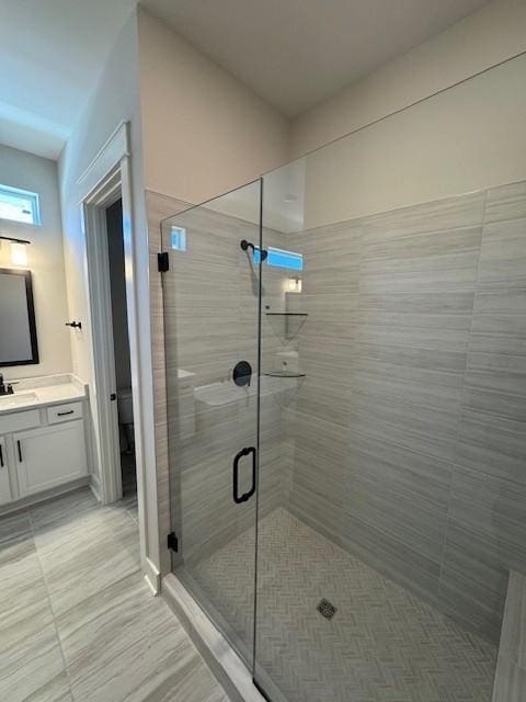 5818 Willoughby Way, Murfreesboro, TN 37129 - bathroom featuring vanity and a shower stall