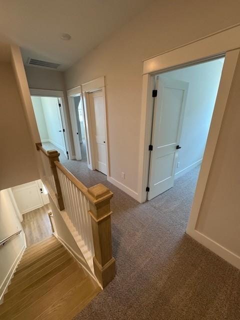 5818 Willoughby Way, Murfreesboro, TN 37129 - stairway featuring carpet flooring and baseboards
