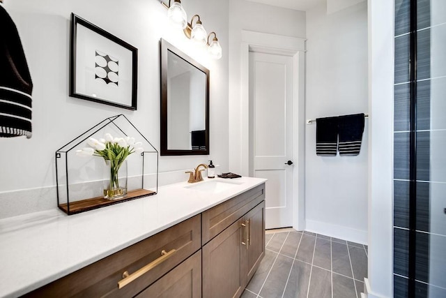 bathroom featuring vanity