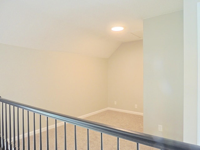436 Bluff Dr, Clarksville, TN 37043 - corridor featuring carpet, baseboards, and vaulted ceiling