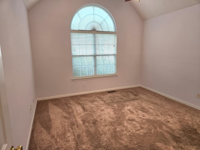 307 Parrish Cres, Mount Juliet, TN 37122 - carpeted empty room featuring lofted ceiling, healthy amount of natural light, and ceiling fan
